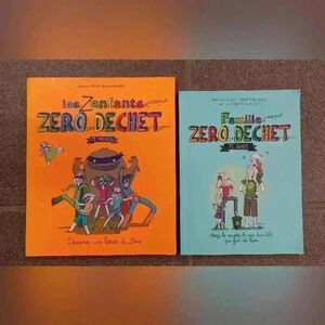 Livres Français Famille presque Zéro Dechet et  Les Zenfants presque Zéro Dechet